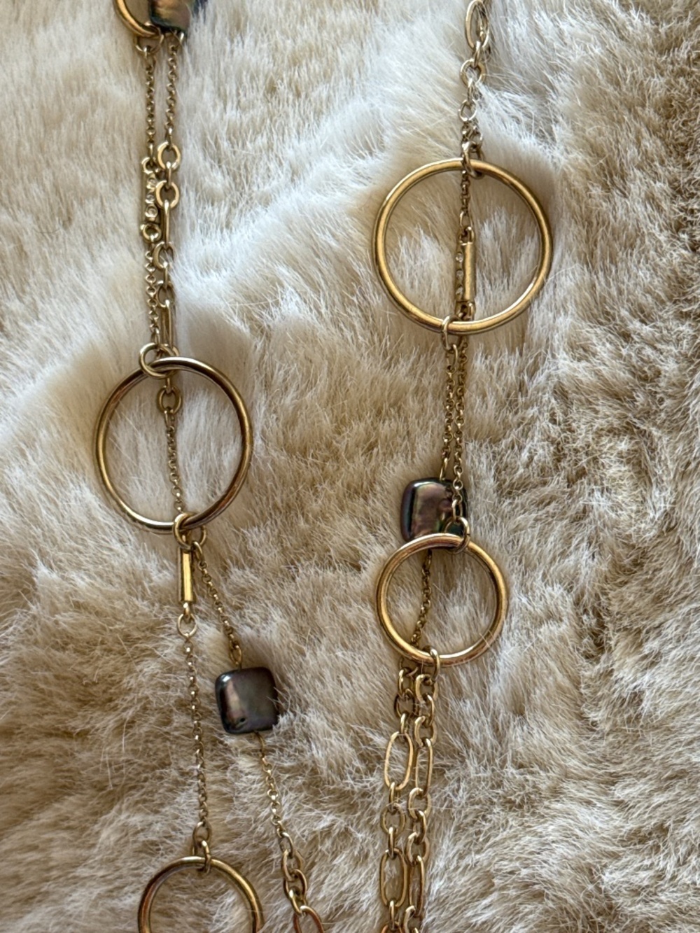 WHBM Gold tone; necklace